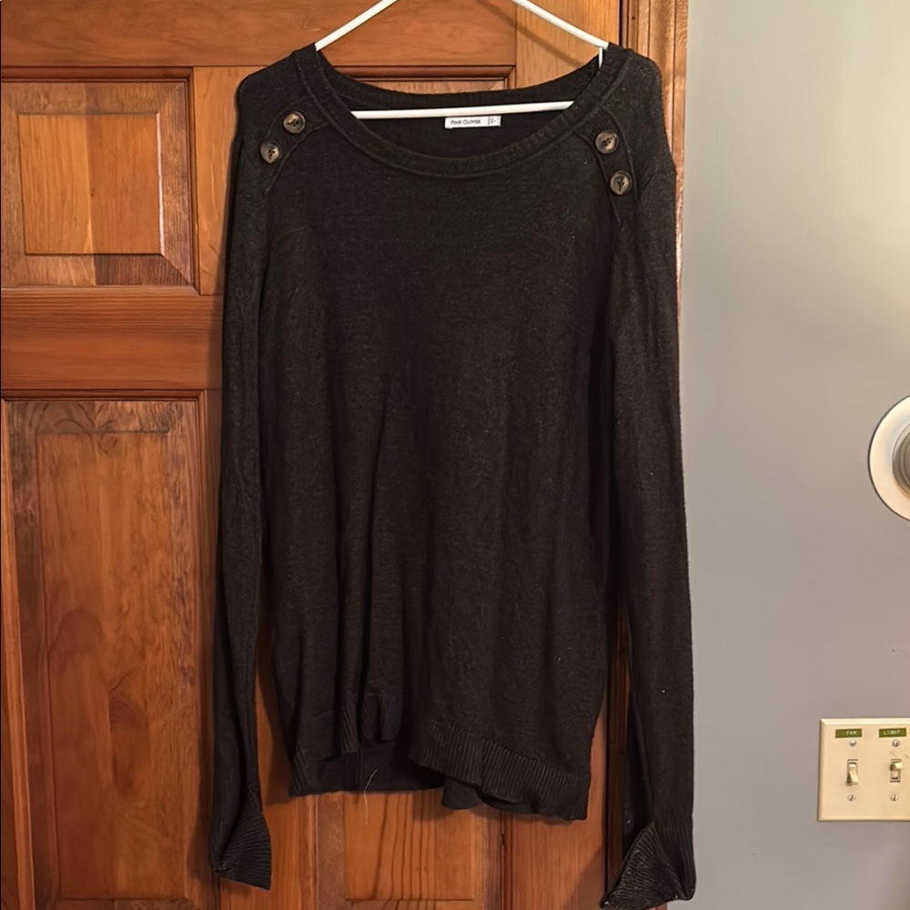 Women's Black Sweater Top